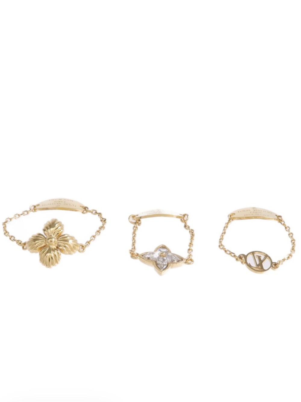 Louis Vuitton Blooming Strass Ring Set